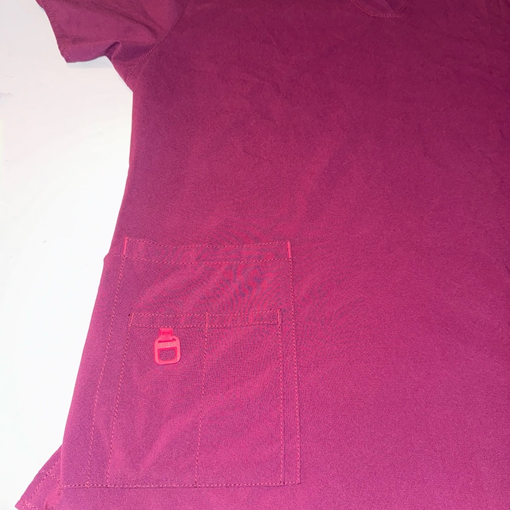 Carhartt Force Women’s Scrub Top Medical Top Purple/Magenta Size XL - Picture 3 of 15